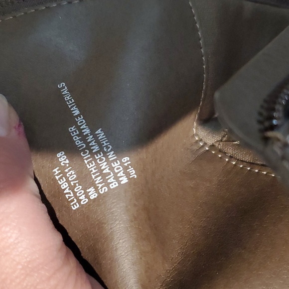 Black Rivet faux leather heeled boots Size 8 - Picture 8 of 8